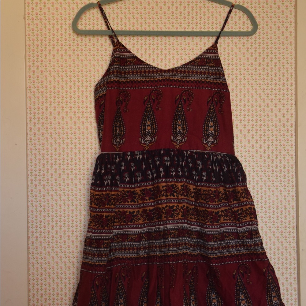 Paisley Print Gauze Dress XXI